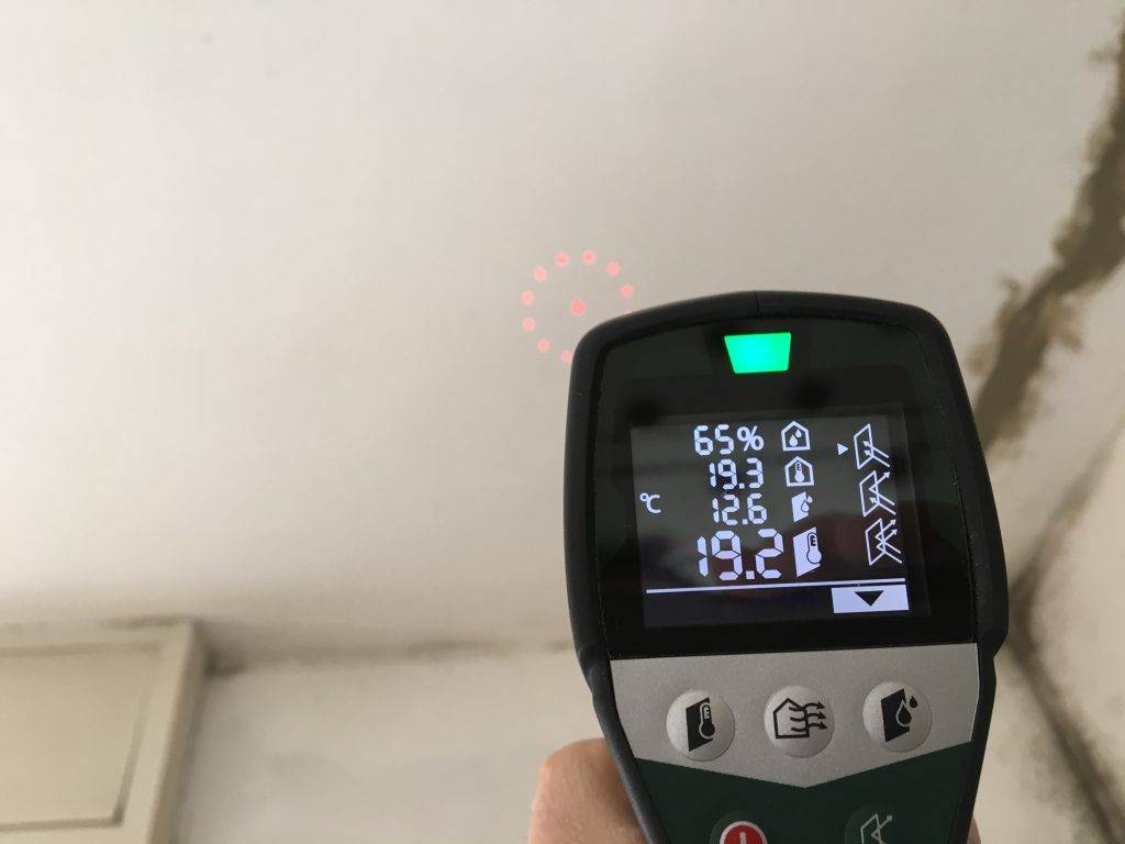 temperatura dei muri della cucina