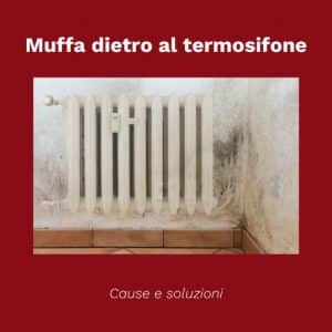 muffa dietro termosifone