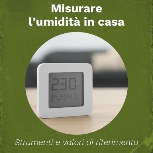 termoigrometro per misurare l'umidità in casa